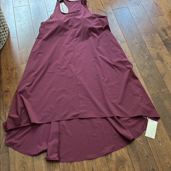 NEW Breezeful Racerback Side Pocket High Low Flowy Midi Quick Dry Casual Dress - Picture 12 of 15